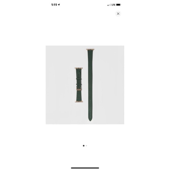 New 3 apple watch wrist bands suede snakeskin $90 Heyday Teal Green 38/40 - Picture 6 of 10